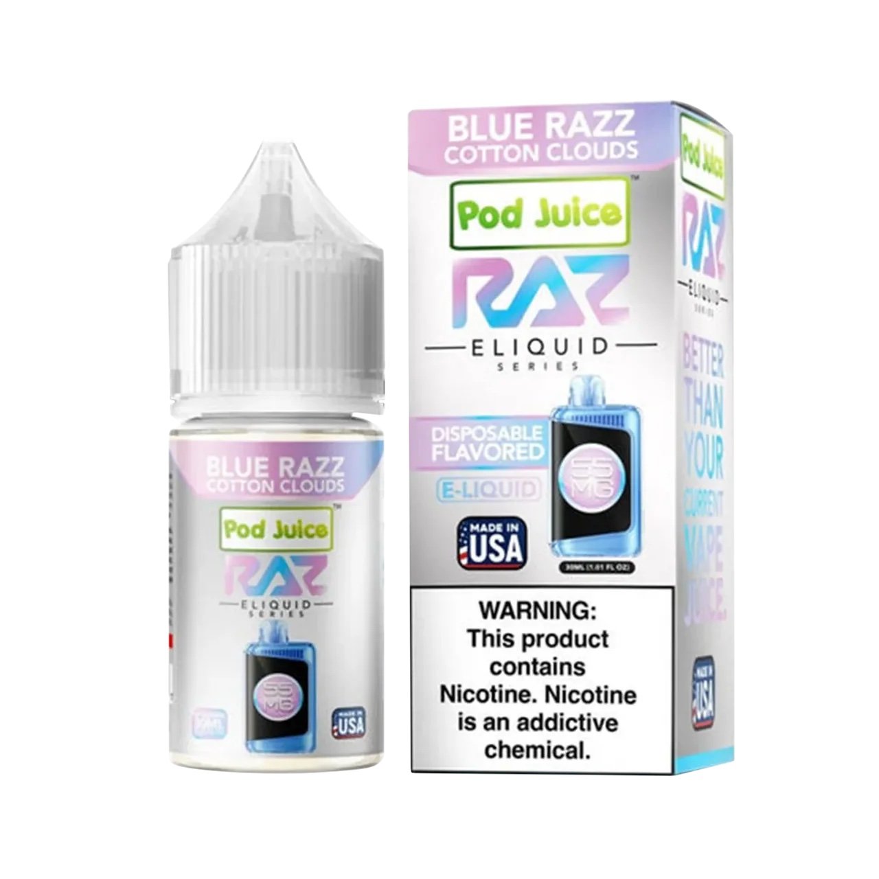 RAZ x Pod Juice 30ml Synthetic Salt Nic -35mg - Image 6